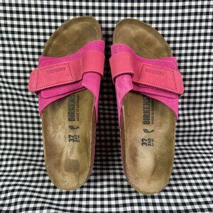 Birkenstock NWOB Oita Suede Leather Pink Slide Sandal Narrow EU 37 / US 6
